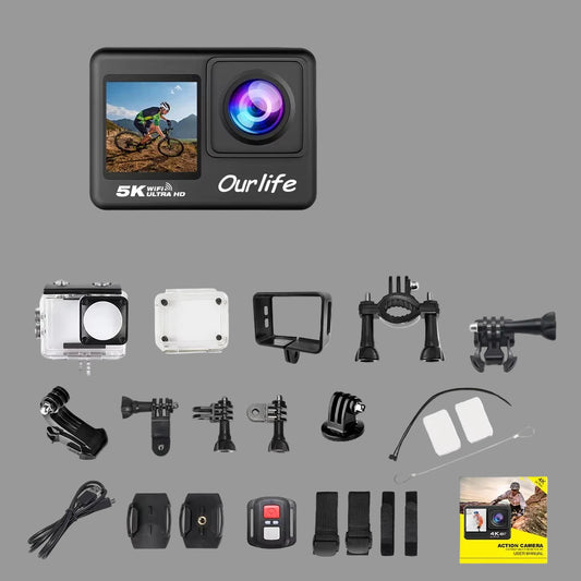 Cámara De Acción Deportiva Multiuso 5k con Wifi